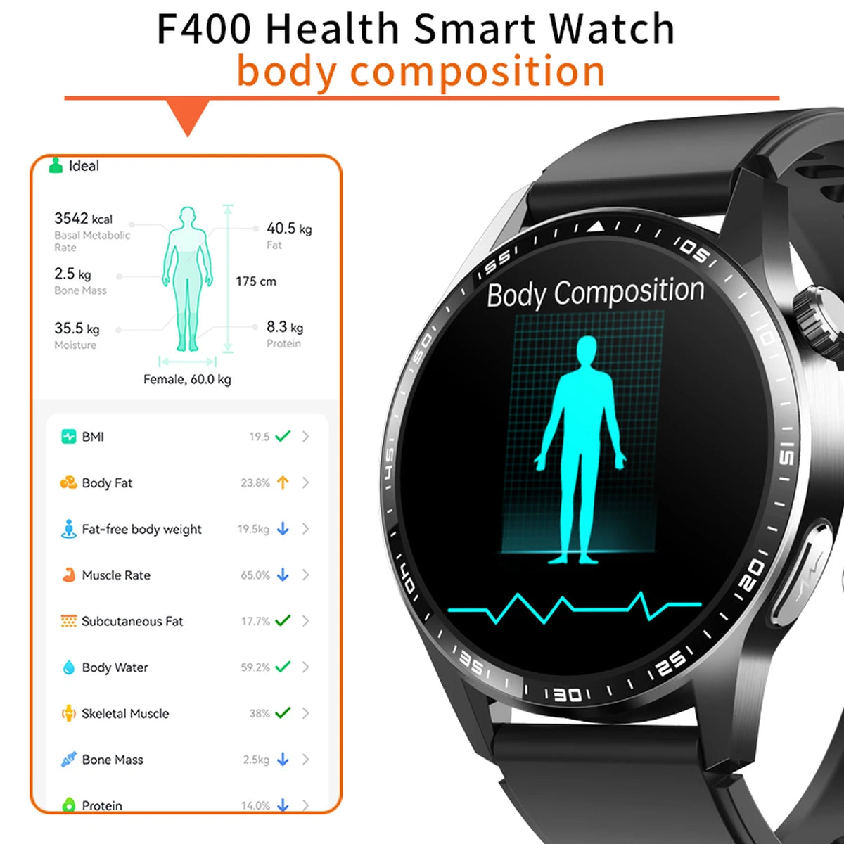F400 Smart Watch Bluetooth Calling Fitness Tracker