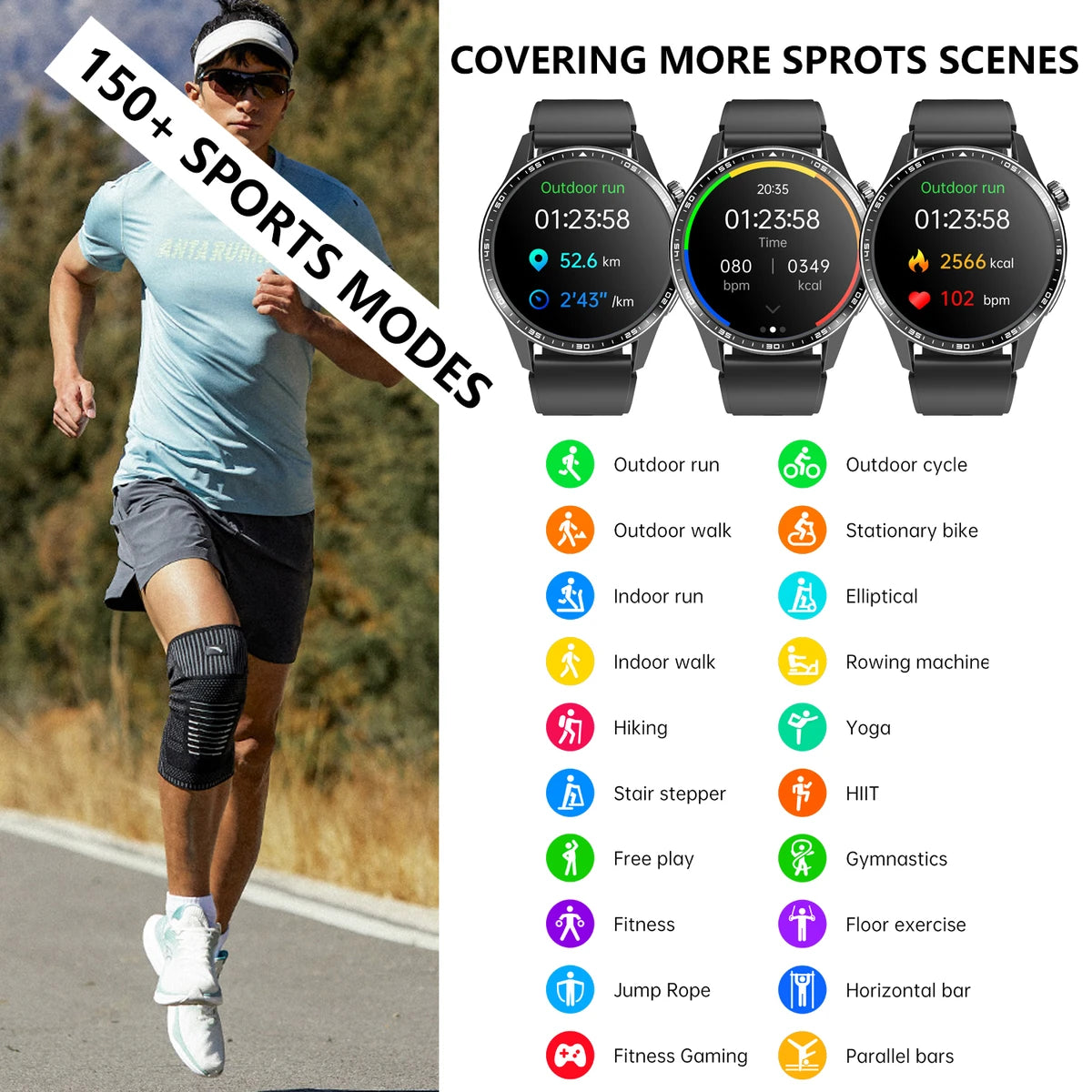 F400 Smart Watch App Sync Fitness Tracker