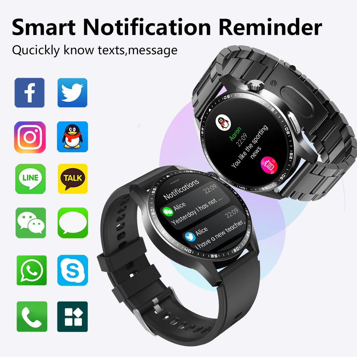 F400 Smart Watch iOS Android Fitness Tracker
