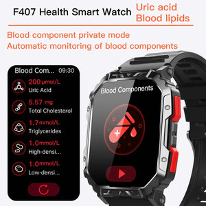 F407 smart watch IP68 outdoor fitness tracker