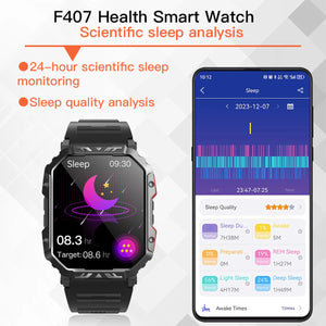 F407 smart watch sleep tracking fitness tracker