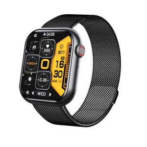 F57 smart watch isolated product image with silicone strap