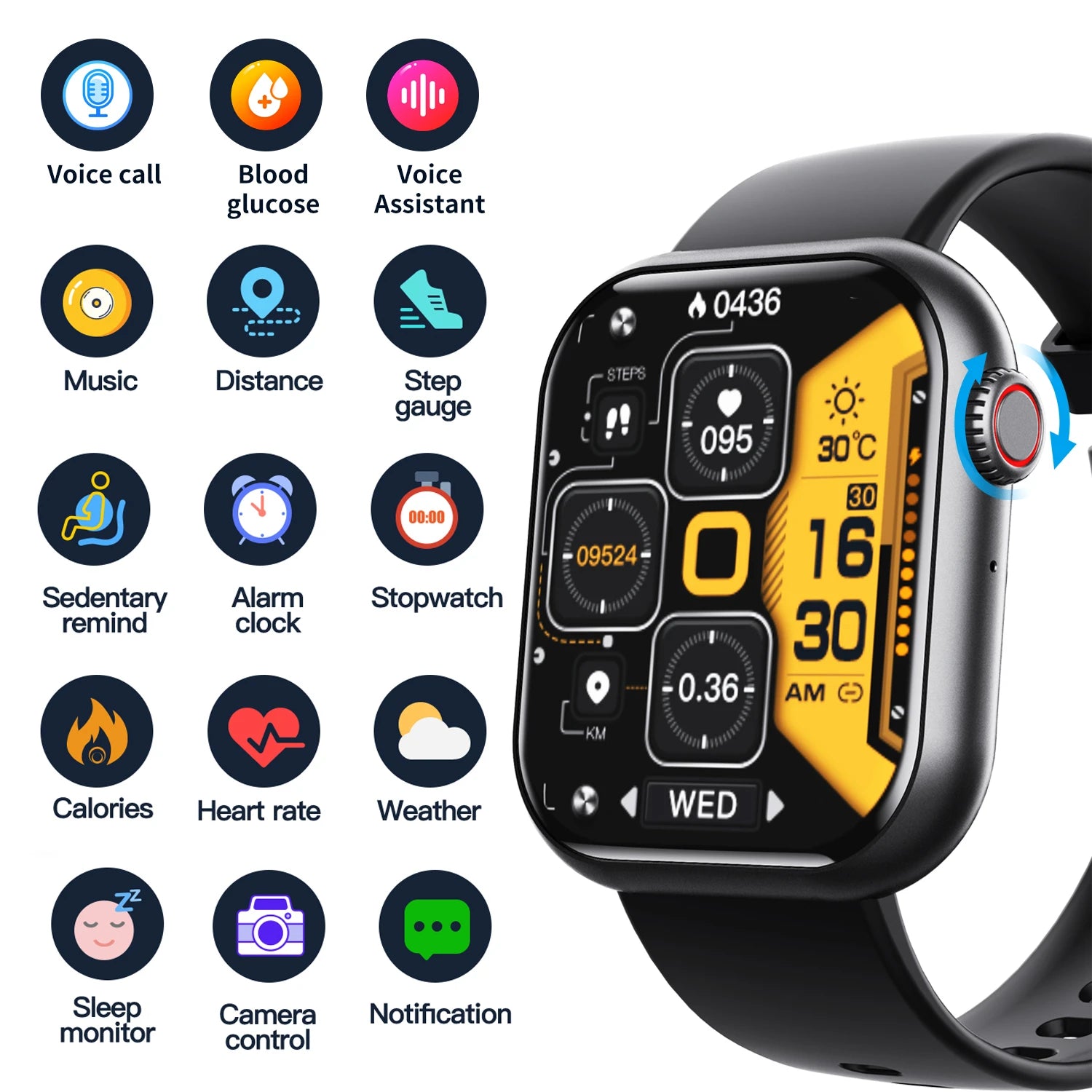 F57 smart watch multiple sports modes and workout tracking