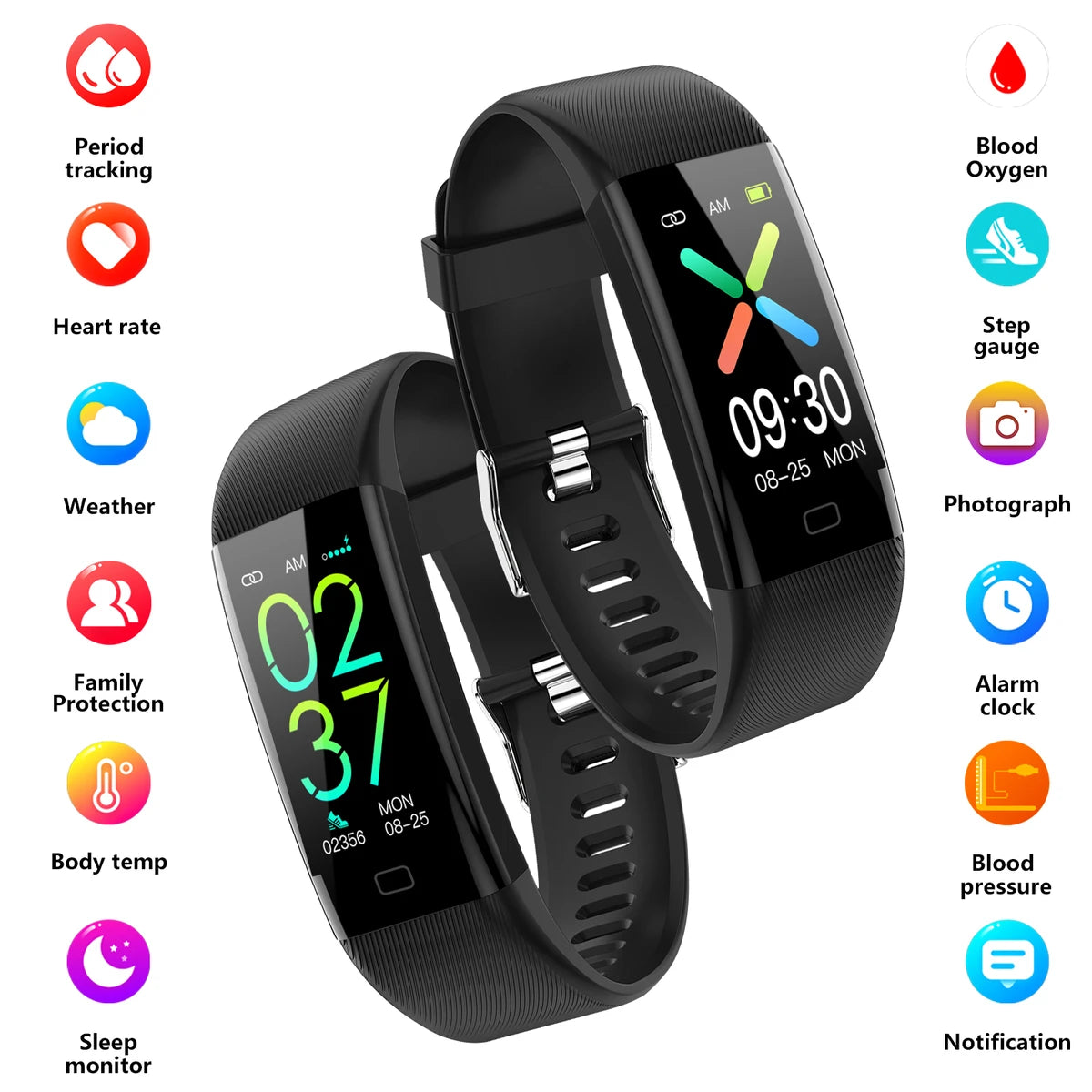 F71 Smart Watch Heart Rate Monitoring Fitness Tracker