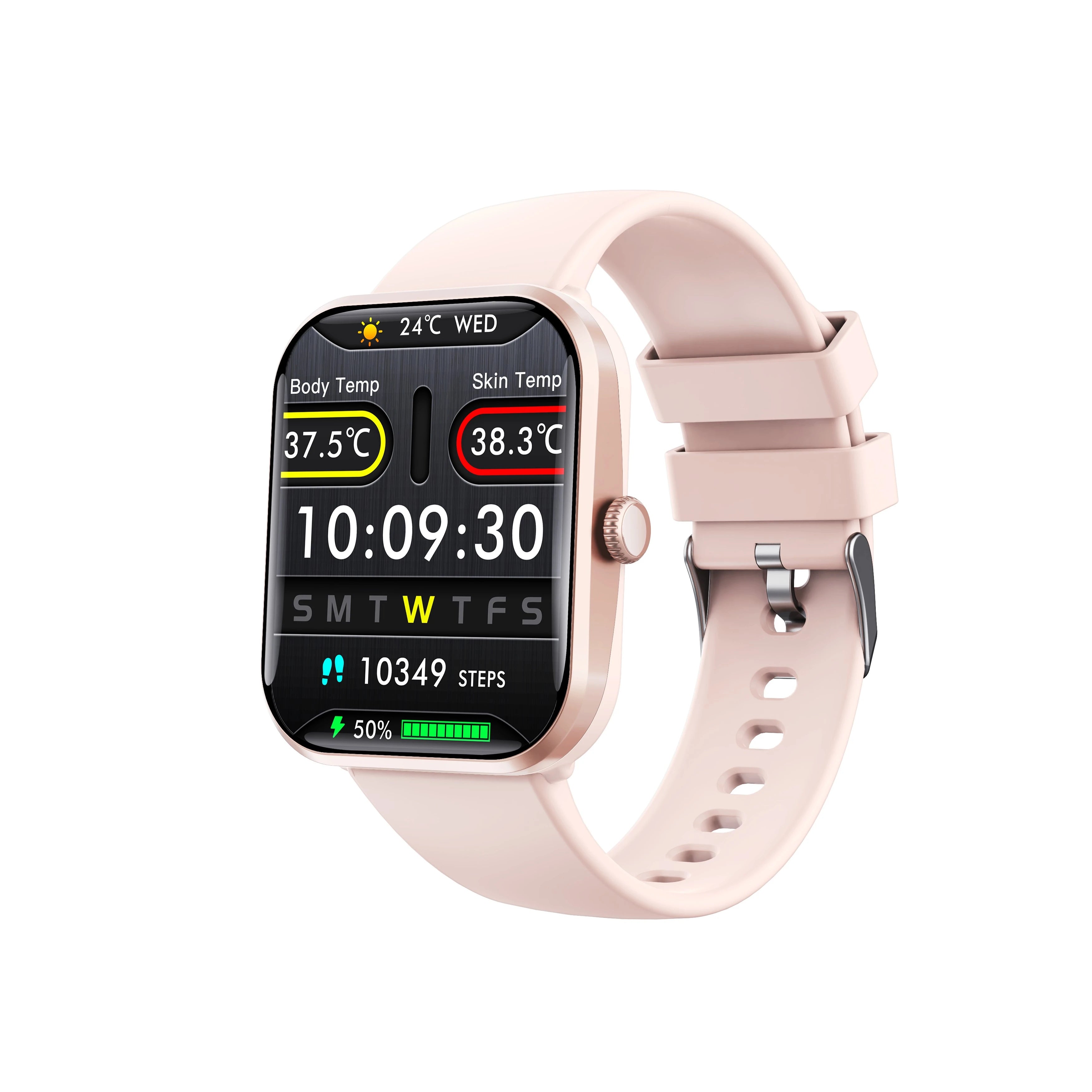 F96T Smart Watch with Bluetooth Calling & Body Temperature Fitness Tracker