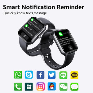 F96T Smart Watch with Bluetooth Calling & Body Temperature Fitness Tracker