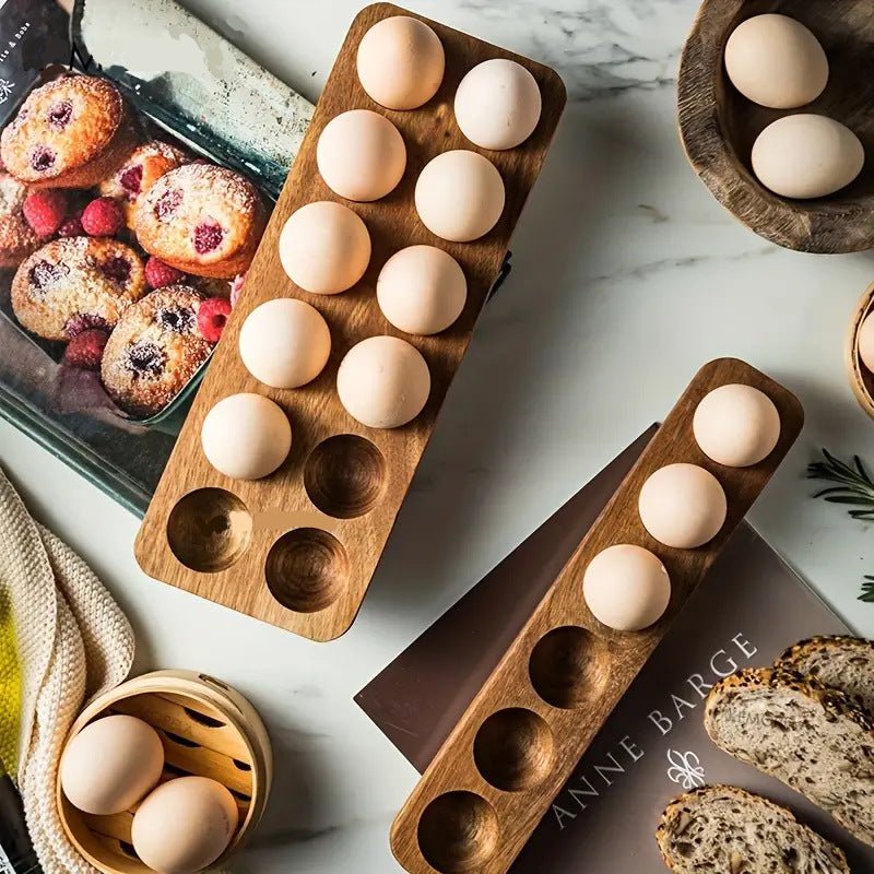 Acacia Wooden Egg Tray