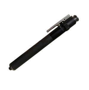 Collapsed black telescoping stick shown on a plain background