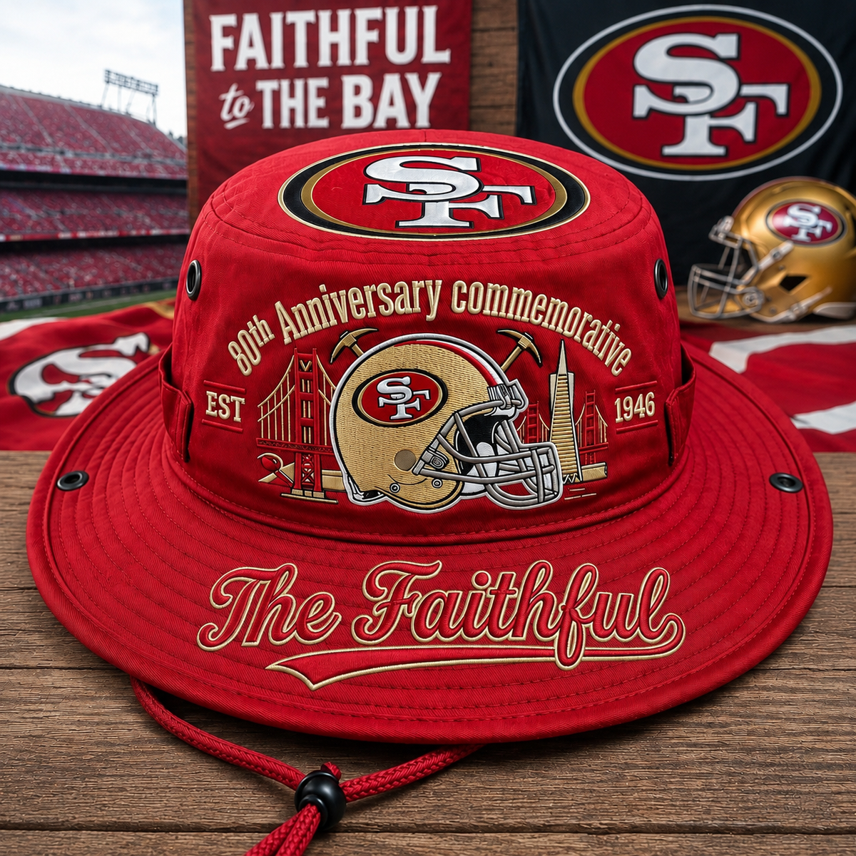 The Faithful 80th Anniversary Commemorative Boonie Hat