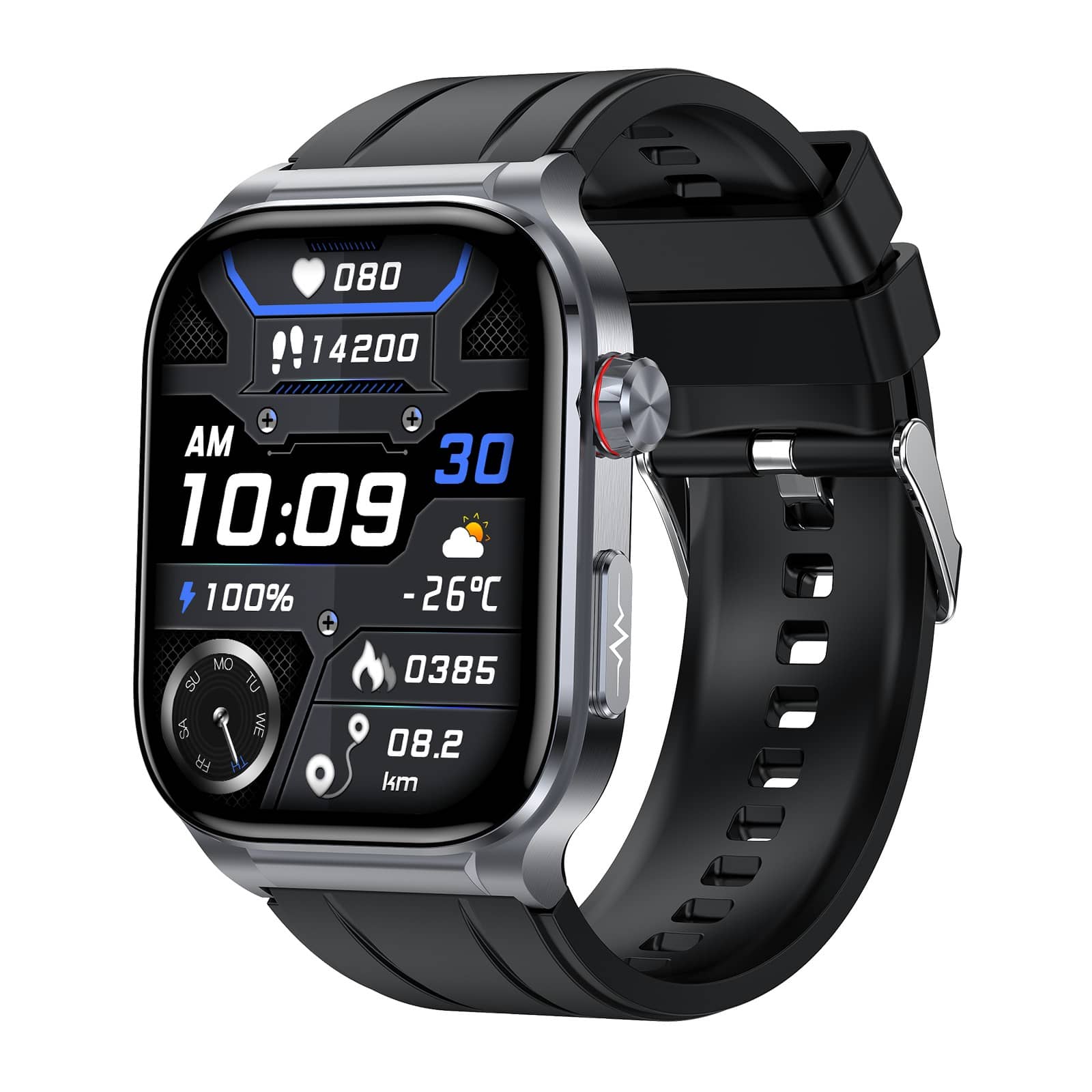 CFY588 Professional High-End ECG/EKG HRV Blood Glucose Blood Pressure Heart Rate Health Management Watch