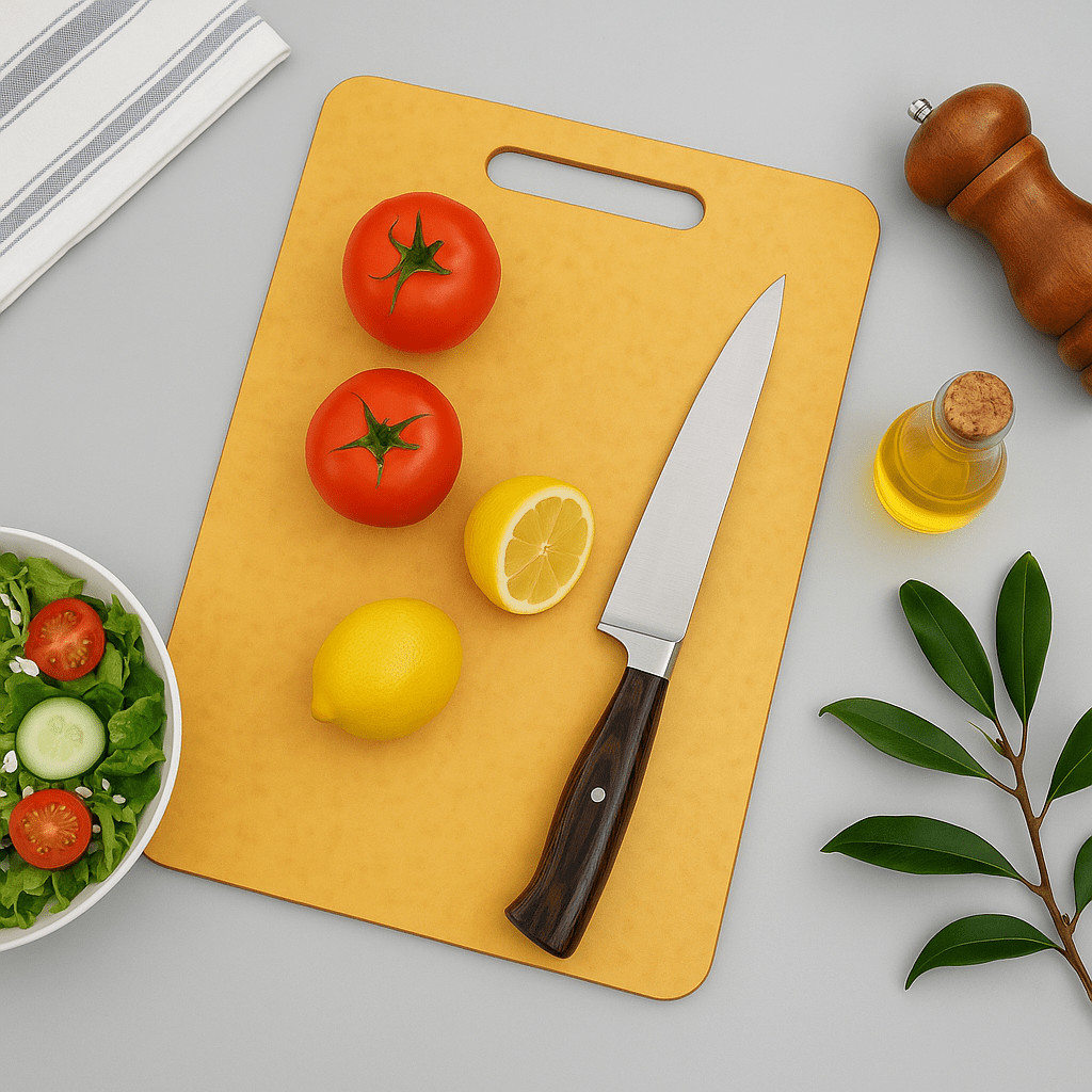 Wood Grain Cutting Board – Eco-Friendly, Antibacterial & Knife-Safe